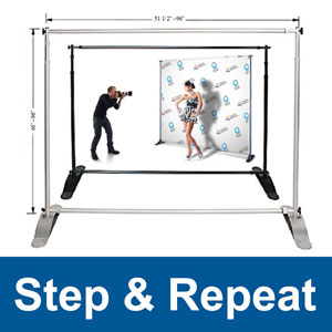 Step and Repeat Backdrop Stands 8'x8'